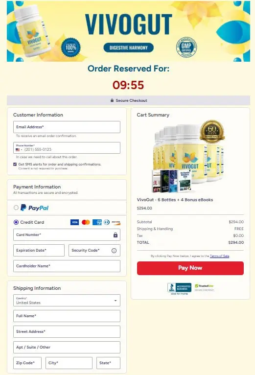 VivoGut Checkout